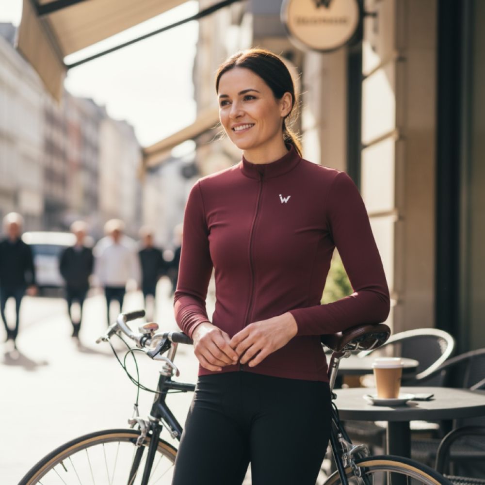 IW Cycling Wear Core Thermal Jersey 2.0 burgundy - L