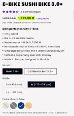 Produktbild 2 von E-BIKE SUSHI BIKE 3.0+ (NEU und OVP)