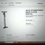 Produktbild 2 von Fahrradpumpe ACID RACE FLOOR DIGITAL für Französisches Ventil und Autoventil